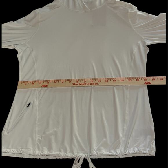 NWT Mountain Hardwear Crater Lake OL7497-102 Sun Hoodie White UPF 50 Womens Sz M - Picture 4 of 9